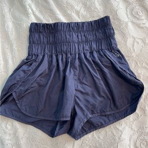 Free people high waisted navy shorts